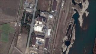 A DigitalGlobe Satellite image shows construction at the North Korea's Yongbyon nuclear complex in North Korea on 4 November 2010