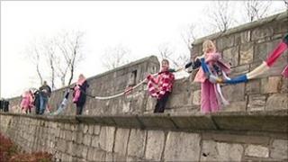 Scarves at York City Walls