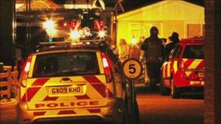 Scene of Yapton fire