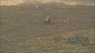 Richard Down hunting a deer