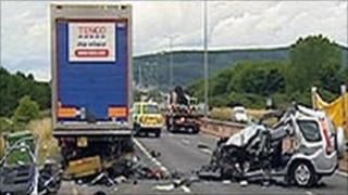 Crash on A9 - BBC Scotland news website