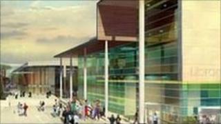 Artist's impression of the new library. Picture courtesy of DLA Architects.
