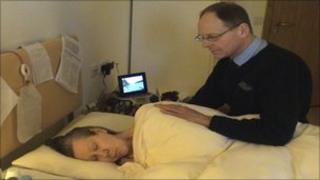 Libby and Hugh Meyers in her nursing home