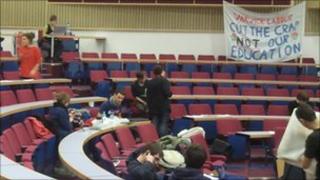 Students in lecture theatre