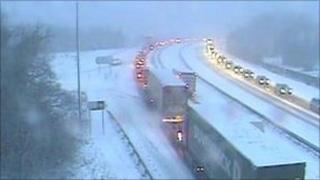Traffic on Haldon Hill