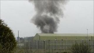 Scene at Ashwell Prison taken by Nick Crossfield