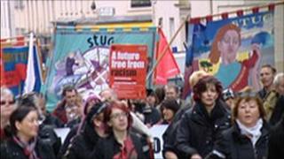 St Andrew's Day anti-racism march and rally in 2009