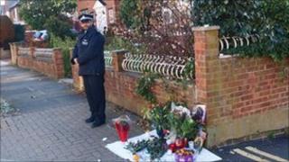 Tributes laid at the scene of the shooting