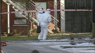 A suspicious object was found outside a house in Heath Lodge Drive