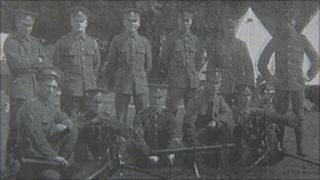 Soldiers from 2nd battalion, The Lancashire Fusiliers