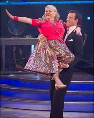 Ann Widdecombe and Anton du Beke