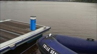 Foyle Search and Rescue pontoon