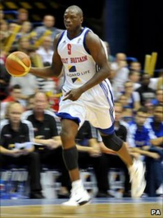Basketball star Luol Deng