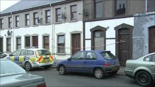Three people were rescued from the house fire on Ballyeaston Road