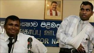 Tamil doctors appear before the media