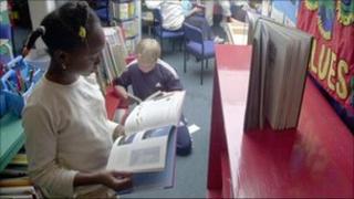 Children reading
