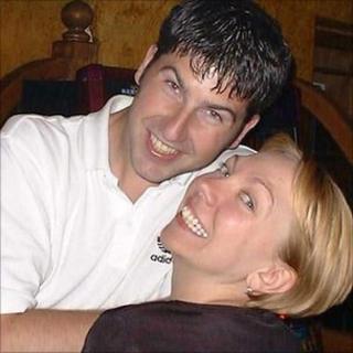 Samantha Badham, with partner Lee Harris