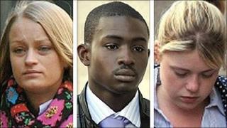 From left: Ruby Thomas, Joel Alexander and Rachael Burke