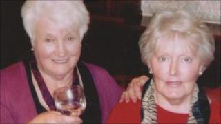 Mrs Helen Brady (right) and Mrs Alice Cullen