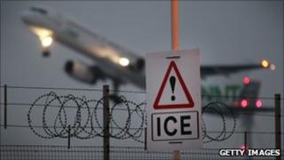 Plane taking off at Heathrow