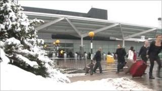 Birmingham Airport on Monday