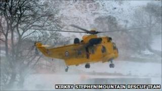 Scene of the incident - courtesy of Kirkby Stephen Mountain Rescue Team