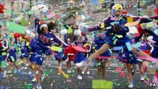 Cheerleaders from the US