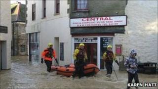 November flooding in Mevagissey
