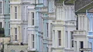 A row of houses