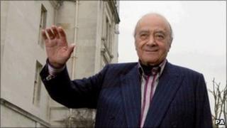 Mohamed al Fayed at Surrey County Hall
