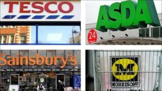 Supermarket signs