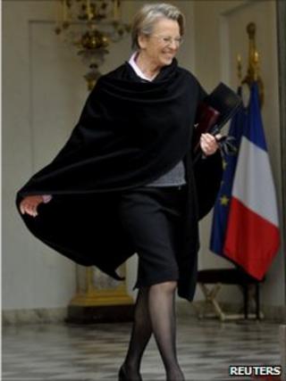 French Foreign Minister Michele Alliot-Marie (9 Feb 2011)