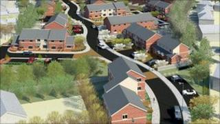 An artist's impression of the development