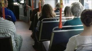 Generic bus passengers