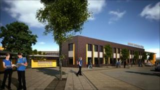 Artist's impression of new school