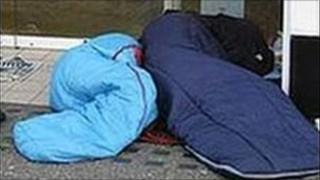 People sleeping rough