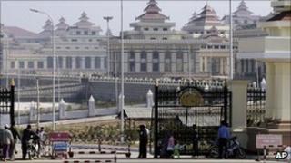 File image of Burma's new parliament in Naypyidaw