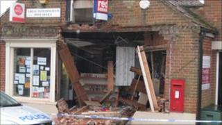 Lenwade post office partly demolished