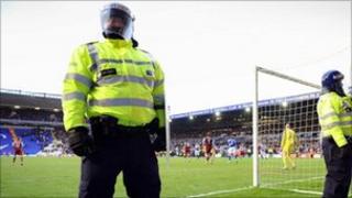 Police at a football match