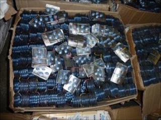 Fake Viagra tablets