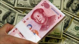 Chinese Yuan and US Dollar notes