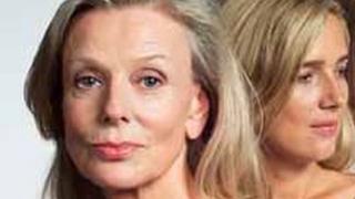 Two generations of women