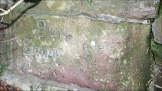 Plaque on the German Wall