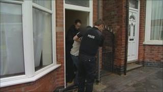Man being arrested
