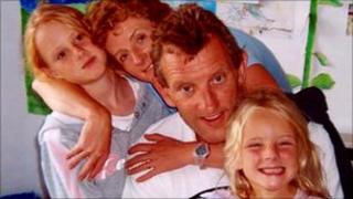 Barry and Ann Copeland with their daughters Ciara and Niamh
