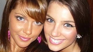 Tirion Lewis and best friend Miriam Evans