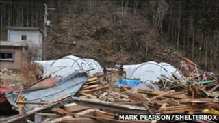 ShelterBox tents in Japan