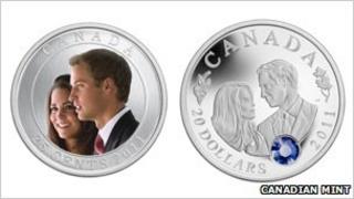 A composite image of the two coins