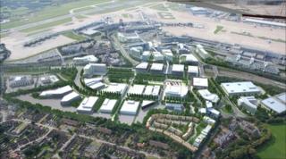 Impression of Airport City in Manchester