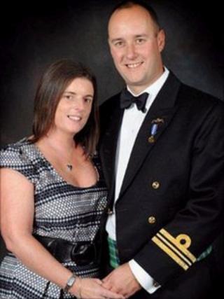 Lt Cdr Ian Molyneux with his wife Gillian